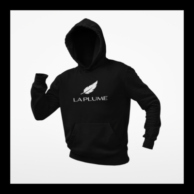 Hoodie noir Unisexe - Logo officiel en blanc – Image 6